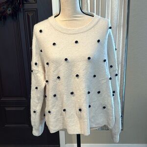 Madewell Pompom Oversized Sweater